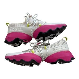 Sorel Pink and White Chunky Sneakers